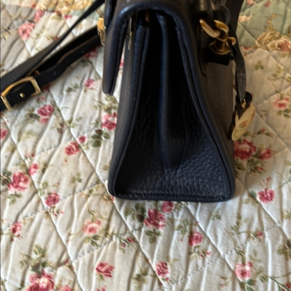 Dooney & Bourke Blue Crossbody Bag with Gold Clasp - Picture 7 of 13